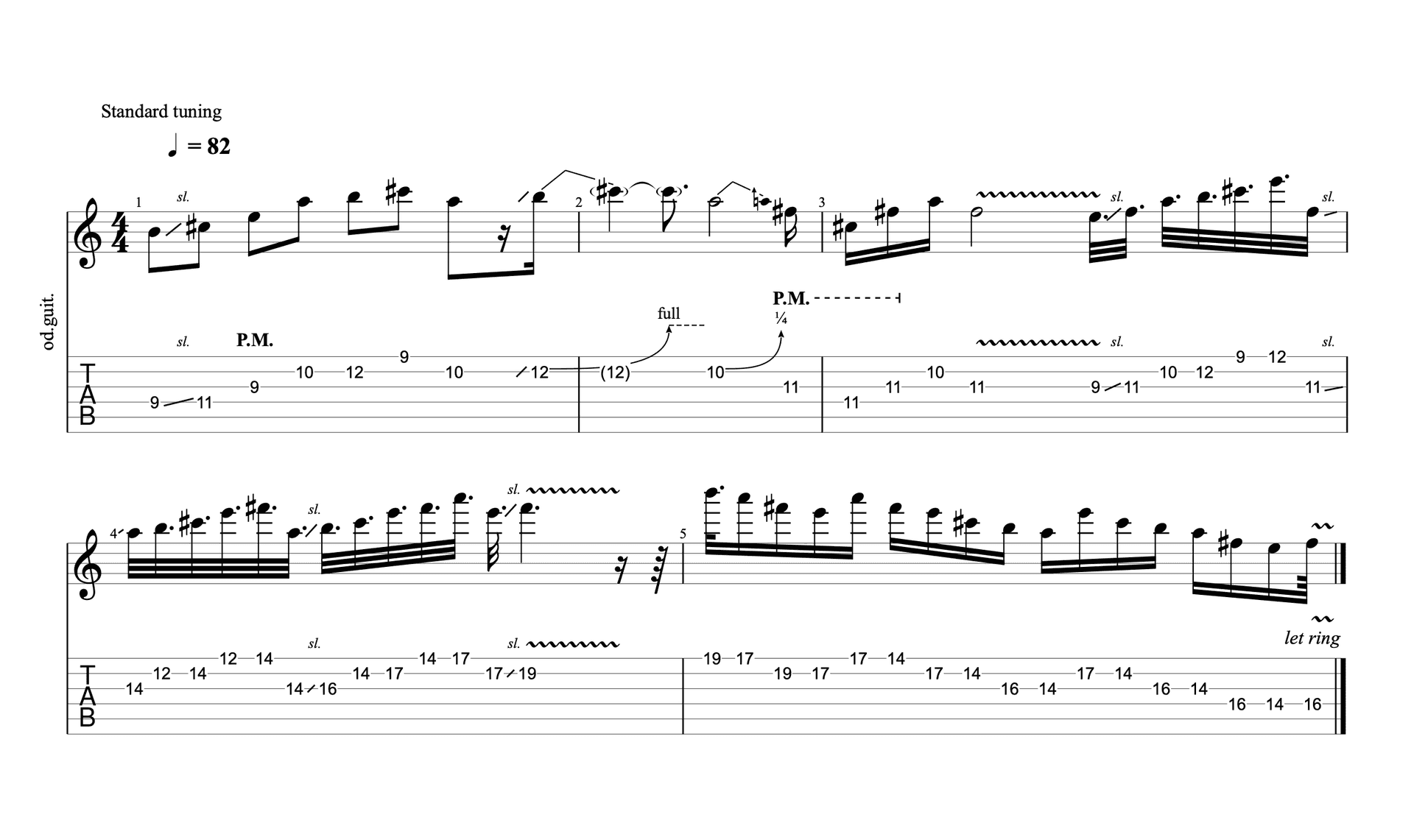 Guitar Tab